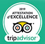 Attestation d'excellance 2019 - TripAdvisor